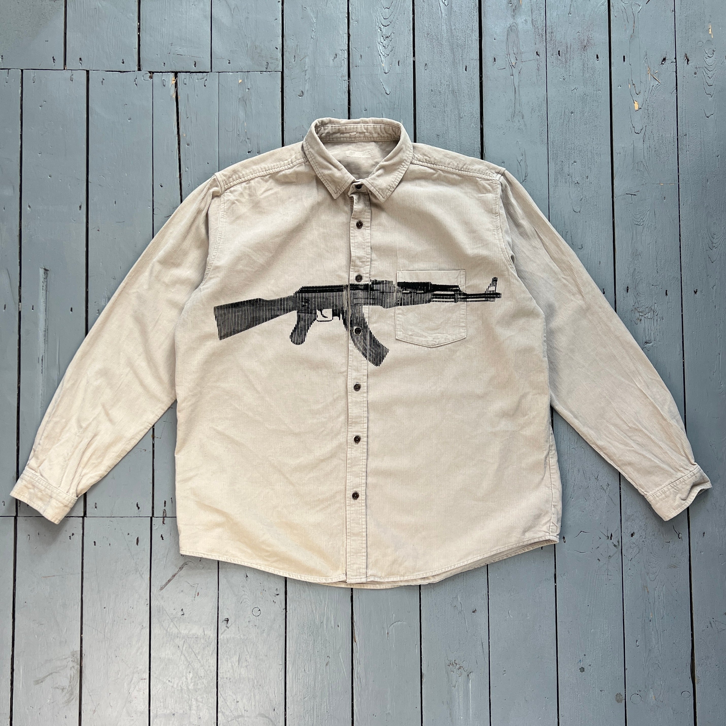 SAMPLE CREAM AK47 SHIRT [L/XL]
