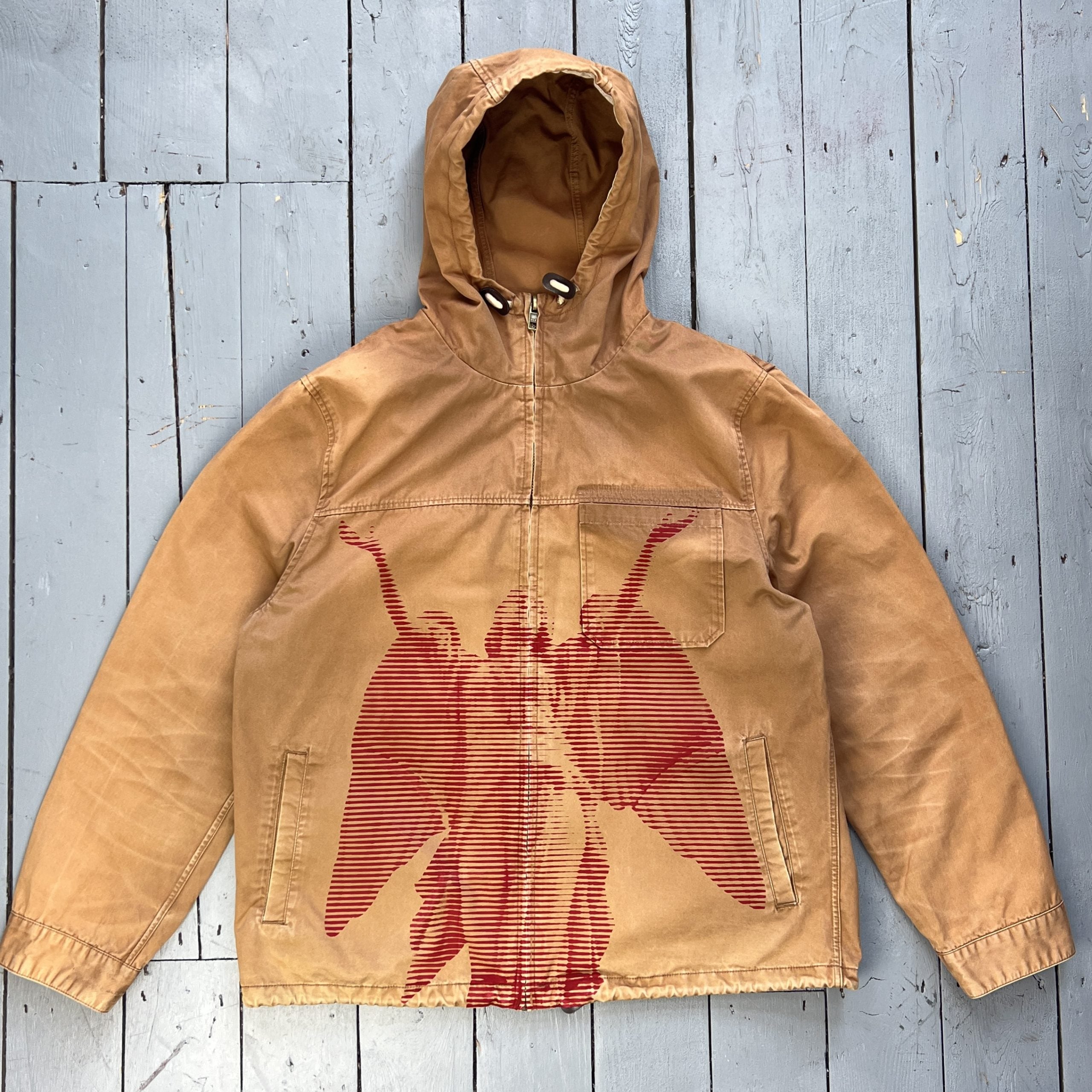 BROWN ANGEL HOODED JACKET [L]